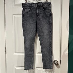 Rag & Bone Cate Mid-Rise Ankle Skinny Black Sage size 30
